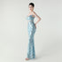 Graceful Sequin Embellished Mesh Mermaid Maxi Dress